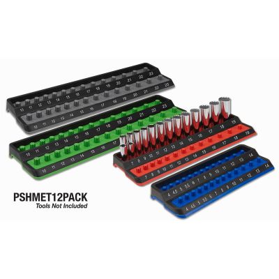 MTSPSHMET12PK image(0) - Mechanic's Time Savers METRIC PEG SOCKET HOLDER PACK