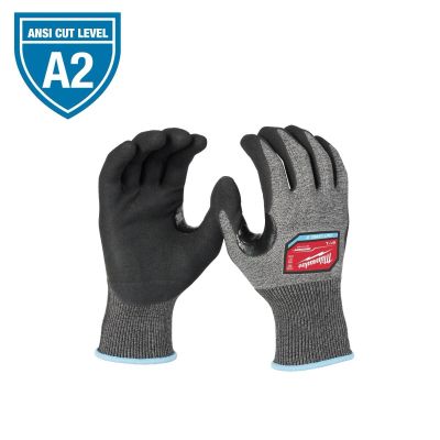 MLW48-73-7120 image(0) - Milwaukee Tool Cut Level 2 High-Dexterity Coated Nitrile Dipped Gloves - S