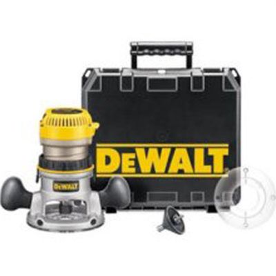 DWTDW618K image(0) - DeWalt 2-1/4 HP (Maximum Motor HP) EVS Fixed Base Router Kit with Soft Start