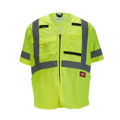 MLW48-73-5143 image(0) - Class 3 High Visibility Yellow Safety Vest - 2XL/3XL