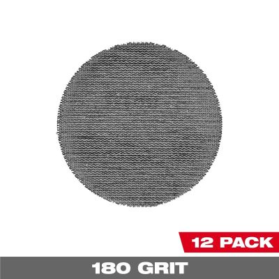 MLW48-80-6180 image(0) - Milwaukee Tool 3 Inch 180 Grit Mesh Sanding Discs with POWERGRID Tear Resistant Mesh &hyphen; (12 PK) + Pad Saver