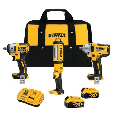 DWTDCK302P2 image(0) - DeWalt 20V MAX XR 3-Tool Automotive Combo Kit