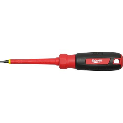MLW48-22-2252 image(0) - Milwaukee Tool #2 Square - 4" 1000V Insulated Screwdriver