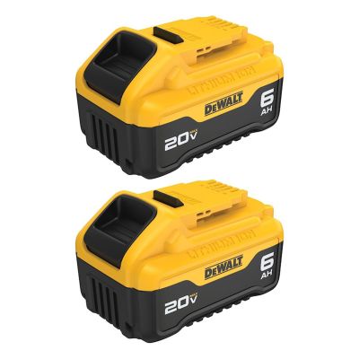 DWTDCB206-2 image(0) - DeWalt 20V MAX 6AH Battery - 2 Pack