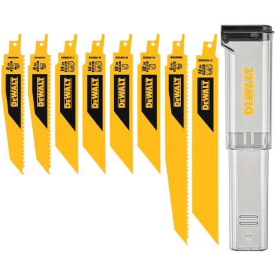 DWTDWAR8SETCS image(0) - DEWALT 8Pc Recip Blade Kit W/Case