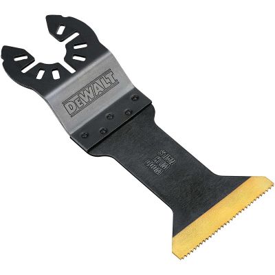 DWTDWA4204B image(0) - DEWALT 1-3/4 In Titanium Oscillating Tool Blade For Wood with Nails (10 Pack)