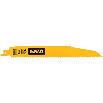 DWTDWAR966 image(0) - DEWALT 9in 6TPI Demo Reciprocating Blade 5-Ct