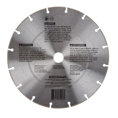 DWTDWAFV8901 image(1) - DEWALT FLEXVOLT 9 In Diamond Blade with 7/8 in Arbor (1 Pack)