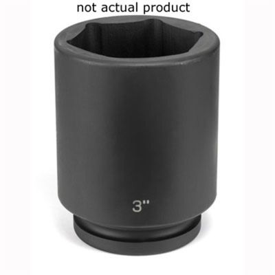 GRE4076D image(0) - Grey Pneumatic 1" Drive x 2-3/8" Deep Socket
