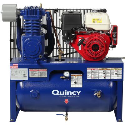 QAC471CS80VCB image(0) - Quincy Compressors 5 HP 80 Gallon Two-Stage Vertical 230V 1PH V MAX Air Compressor - Model QT1-5HP-80G