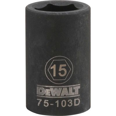 DWTDWMT75103OSP image(0) - DEWALT Dwmt 6Pt 1/2In Dr Im Skt 15 Mm