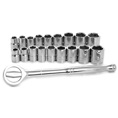 WLMW38301 image(0) - Wilmar Corp. / Performance Tool 19 Piece 3/8" Drive Socket Set