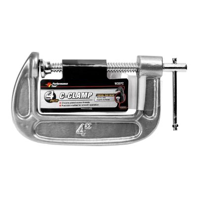 WLMW207C image(0) - Wilmar Corp. / Performance Tool 4" "C" Clamp Malleable Iron