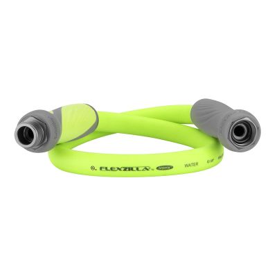 LEGHFZG503YWS image(0) - Legacy Manufacturing Flexzilla&reg; SwivelGrip&reg; Garden Lead-in Hose, 5/8" x 3', 3/4" - 11 1/2 GHT Fittings