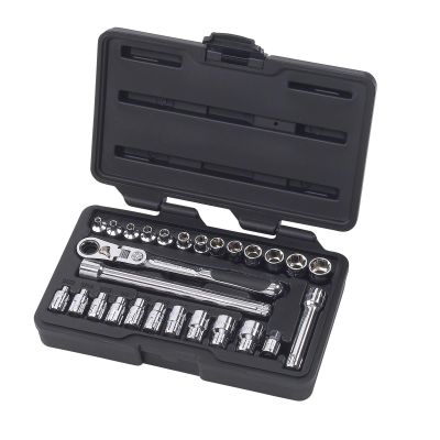 KDT891427 image(0) - GearWrench 27 Piece 1/4 Inch Drive Pass-Thru 6 Point Standard SAE/Metric Mechanics Tool Set