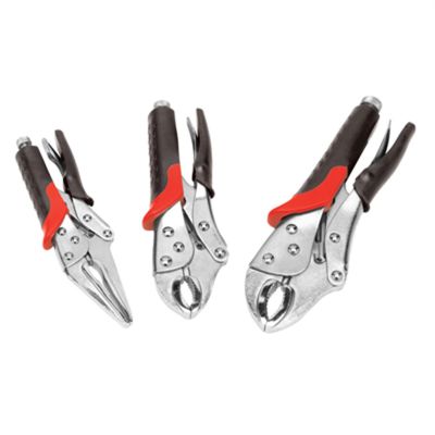 WLMW30713 image(0) - Wilmar Corp. / Performance Tool 3pc Dual Cushion Locking Plier