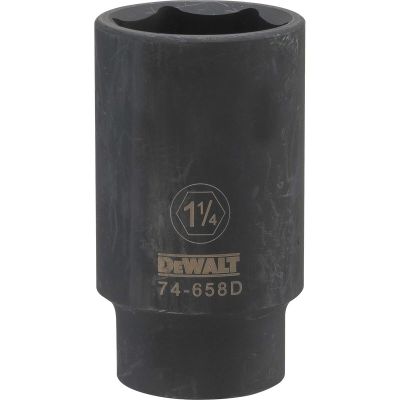 DWTDWMT74658OSP image(0) - DEWALT Dwmt 6Pt 1/2In Dr Dp Im Skt 1-1/4In SAE