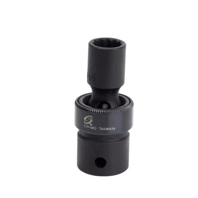 SUN214UZ image(0) - SUNEX 1/2" Dr 7/16" 12 Point Universal Impact Socket
