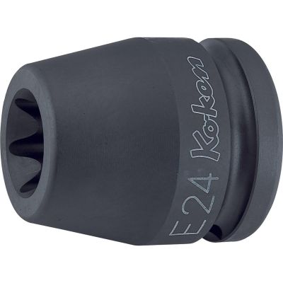 KKN16425-E24 image(0) - Ko-ken USA 16425-E24 3/4 Sq. Dr. Impact TORX E24 Socket - Length 50mm
