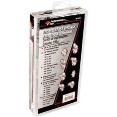 WLMW54251 image(0) - Wilmar Corp. / Performance Tool 100 Piece Grease Fitting Assortment