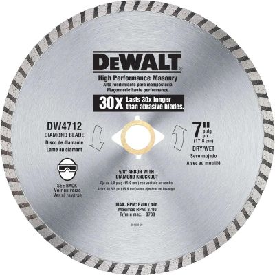 DWTDW4712B image(0) - DEWALT 4" High Performance Diamond Masonry Blade