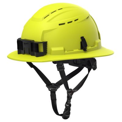 MLW48-73-1656 image(0) - Milwaukee Tool BOLT High Visibility Green Full Brim Vented Safety Helmet &hyphen; Type 2, Class C