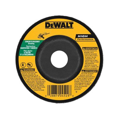 DWTDW4629 image(0) - DEWALT 4" x 1/4" x 5/8" Masonry Grinding Wheel C24R