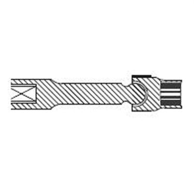 SUN208ZUMDL image(0) - SUNEX 1/2"DR 8MM 12PT DRIVELINE IMP SKT