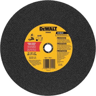 DWTDW8005 image(0) - DEWALT 10" x 7/64" x 5/8" general purpose cutting wheel