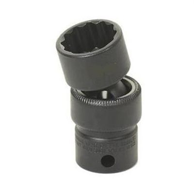GRE1119UM image(0) - Grey Pneumatic 3/8" Drive x 19mm Standard Universal- 12 Point Socket - Black