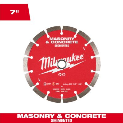 MLW49-93-9307 image(0) - Milwaukee Tool 7 inch Segmented Masonry and Concrete Diamond Blade