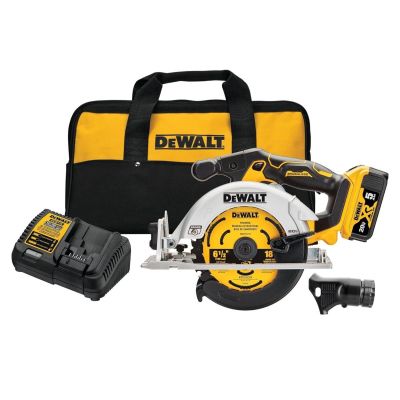 DWTDCS565P1 image(0) - DeWalt 20V MAX* XR 6-1/2-in. Brushless Cordless Circular Saw Kit