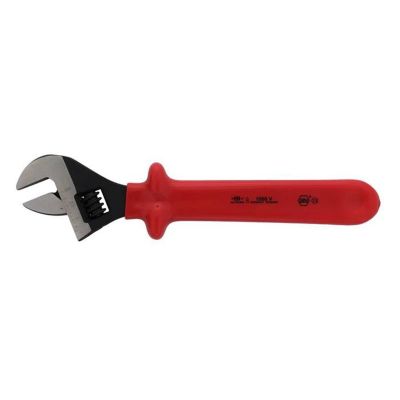 WIH76212 image(0) - Wiha Tools Insul. Adjustable 12" Wrench w/ slip guard handle for added protection. Etched on scale for pre-setting size.