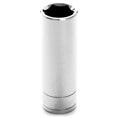 WLMW32418 image(0) - Wilmar Corp. / Performance Tool 1/2" DRIVE 6 PT DEEP SOCKET 18MM