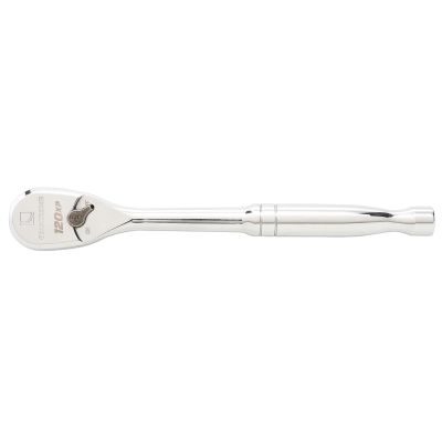 KDT81011XP image(0) - GearWrench 1/4 Inch Drive 120XP Full Polish Chrome Teardrop Ratchet