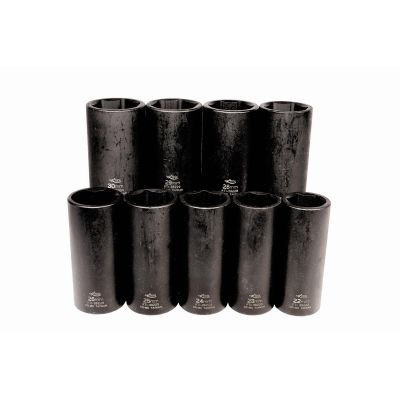 KTI38201 image(0) - K Tool International Socket Set Metric Impact 9 Piece 1/2 Inch Drive 6 Point