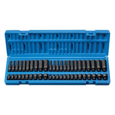GRE9748 image(0) - Grey Pneumatic 1/4" Dr. Std. & Dp. Fractional& Metric Master Set