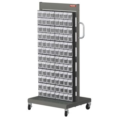 LDS1010543 image(0) - ShopSol Mobile Parts Cart - Flip Out Bin, 192 Bins