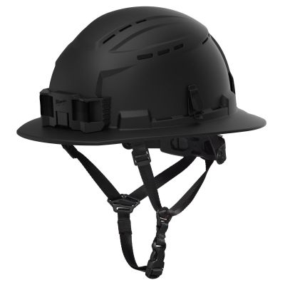 MLW48-73-1660 image(0) - Milwaukee Tool BOLT Black Full Brim Vented Safety Helmet &hyphen; Type 2, Class C