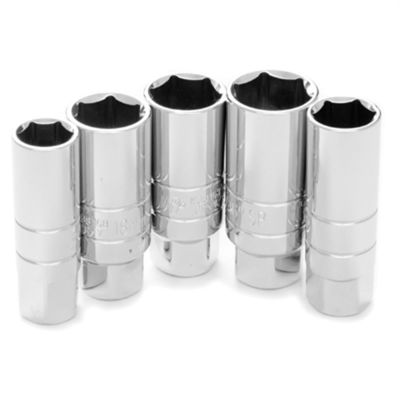 WLMW30936 image(0) - Wilmar Corp. / Performance Tool 5 Piece 3/8" Drive Spark Plug Socket Set