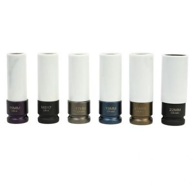 ESC40308 image(0) - ESCO Impact Socket Set (6-Piece), 6PC Socket Set (Dr.1/2", MS17&15/17/19/21/22mm)
