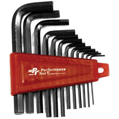WLMW1391 image(0) - Wilmar Corp. / Performance Tool 12 Piece SAE Hex Key Wrench Set