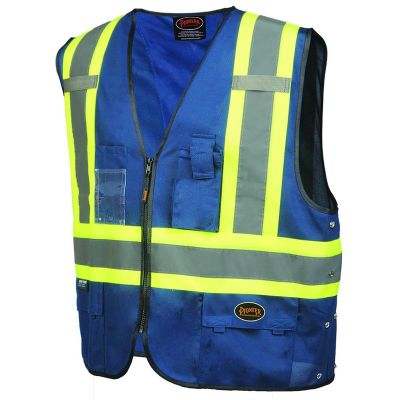SRWV1021580U-SM image(0) - Pioneer Safety Vest  - Color:  Navy  - Size: S/M