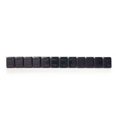 TMR7026FE-B image(0) - Tire Mechanic's Resource .25oz Black Steel Adhesive Tape Wheel Weights with Easy Peel Tape. 144oz/Box, 576pcs