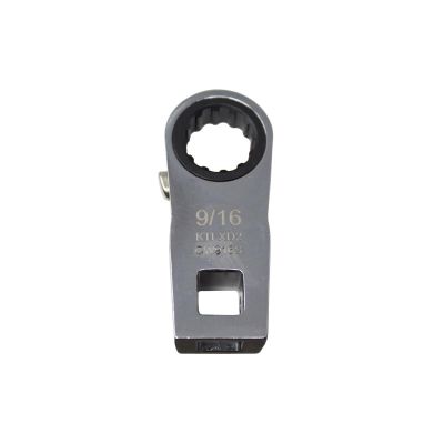 KTIXD2CW916S image(0) - K Tool International Ratcheting Crowfoot Wrench 9/16 Inch 3/8 Inch Drive