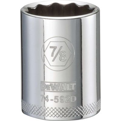 DWTDWMT74592OSP image(0) - DEWALT 001Pc 12Dr Socket-12Pt-7/8