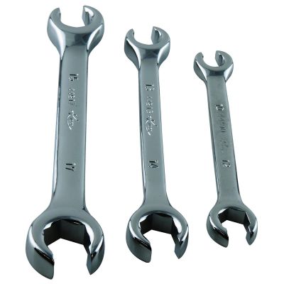 KTI44500 image(0) - K Tool International Wrench Set Flare Nut 3 Piece Metric