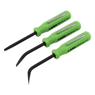 KAS853-06-3ST-G image(0) - Lang Tools (Kastar) 3-Piece Mini Green Pocket Pry Bar Set