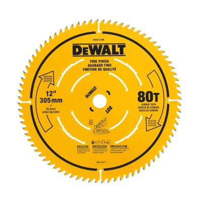 DWTDWA11280 image(0) - BLACK+DECKER 12 in. 80T Fine Finish Saw Blade