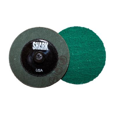 SRK12612 image(0) - Shark Industries 2" Green Zirconia Mini Grinding Discs 24 Grit - 25 Pk